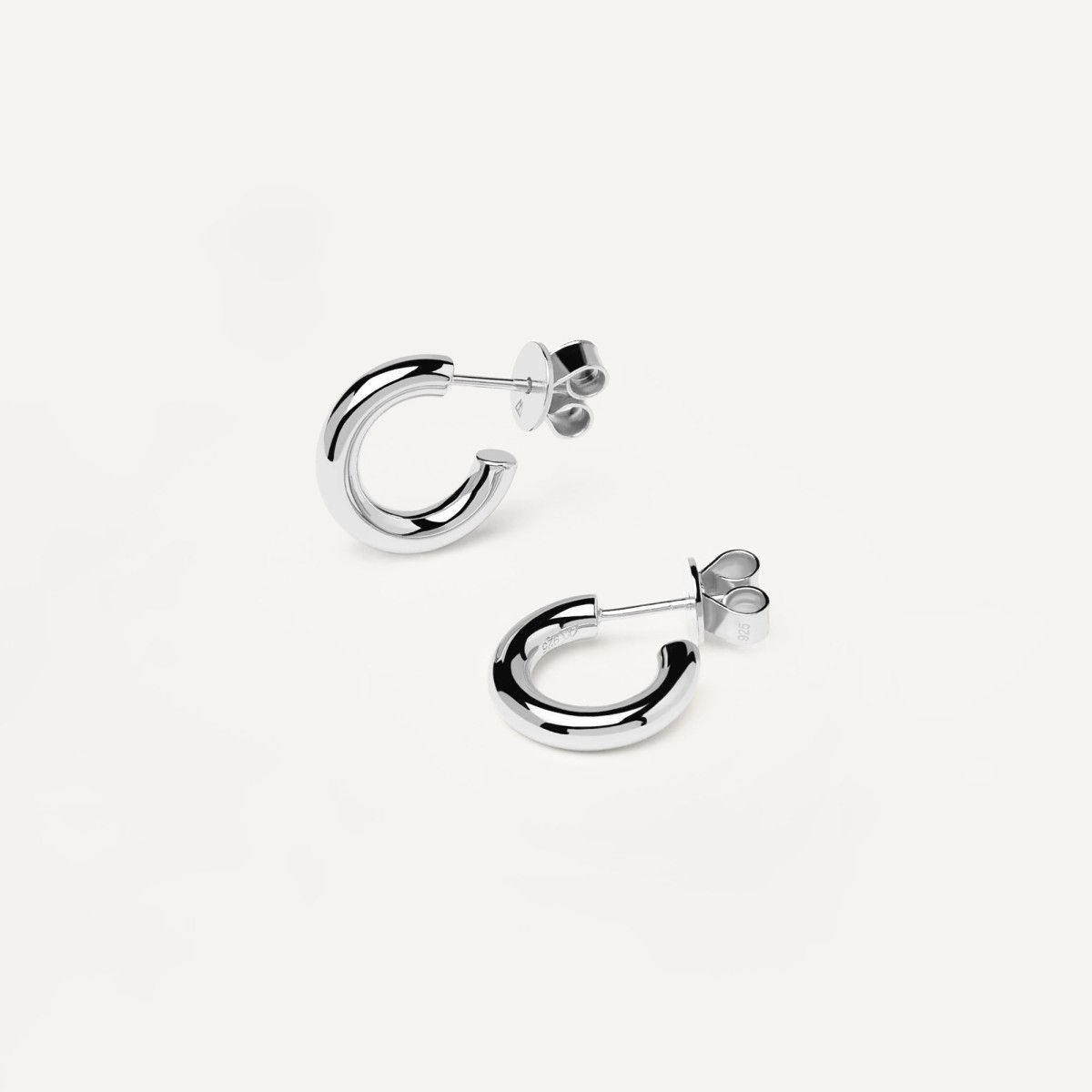 PDPAOLA Mini Créoles - MINI CLOUD SILVER - en argent PDPAOLA Mini Créoles - Mini Cloud Silver - en argent - AR02-376-U