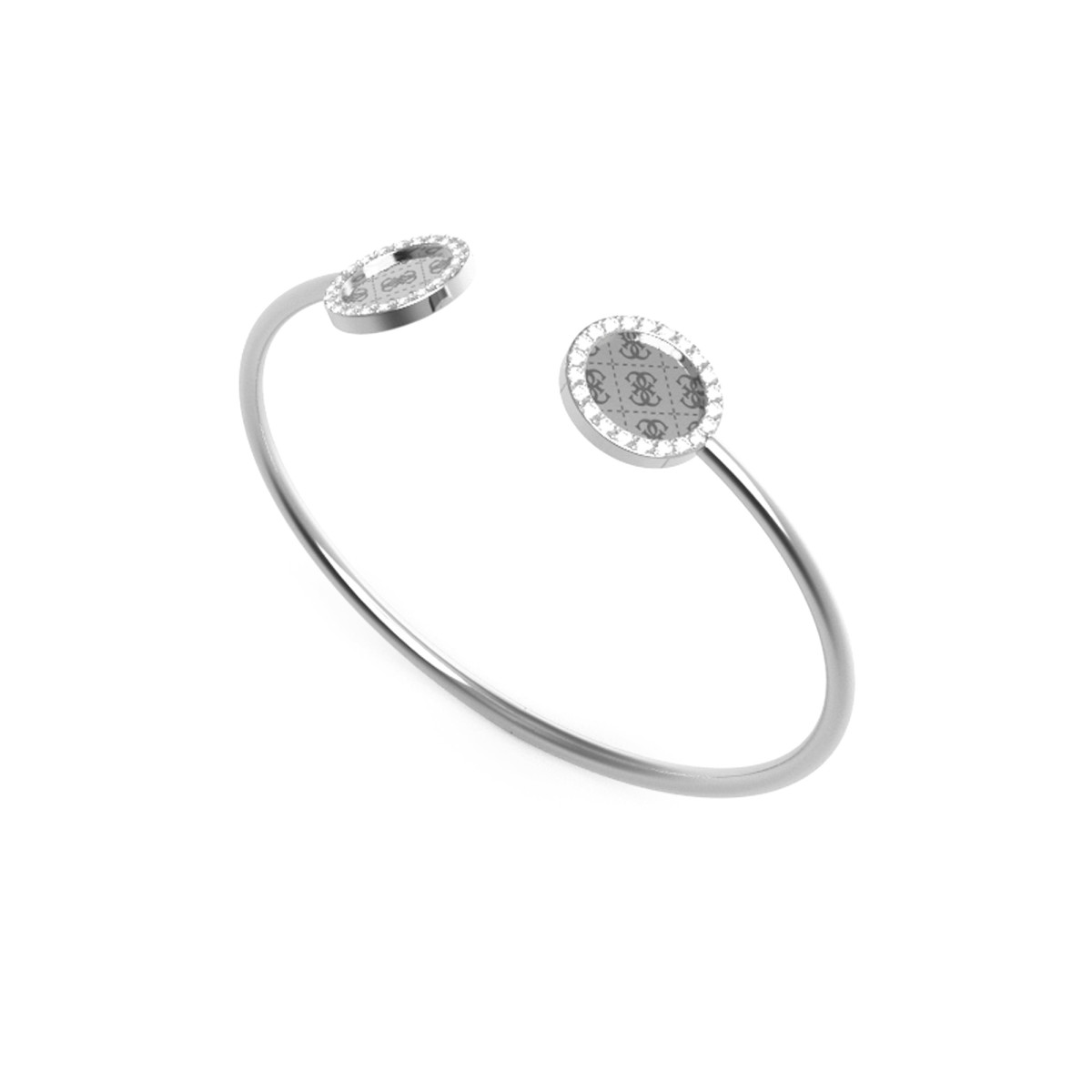 Bracelet Guess "Round harmony" Acier rhodié Bracelet Guess "Round harmony" Acier rhodié - JUBB01165JWRHS