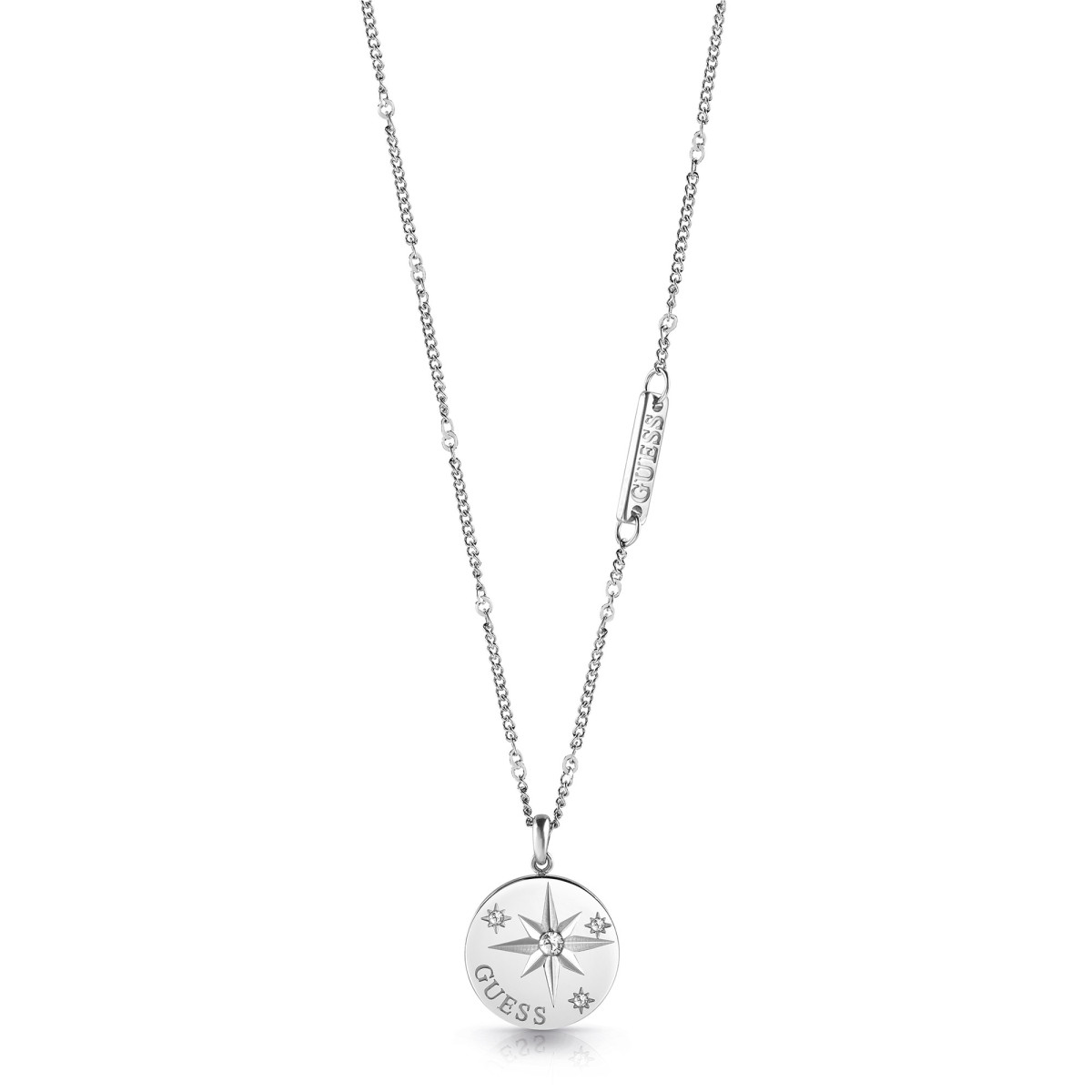 Collier Guess "Wanderlust" Acier rhodié Collier Guess "Wanderlust" Acier rhodié - UBN20024