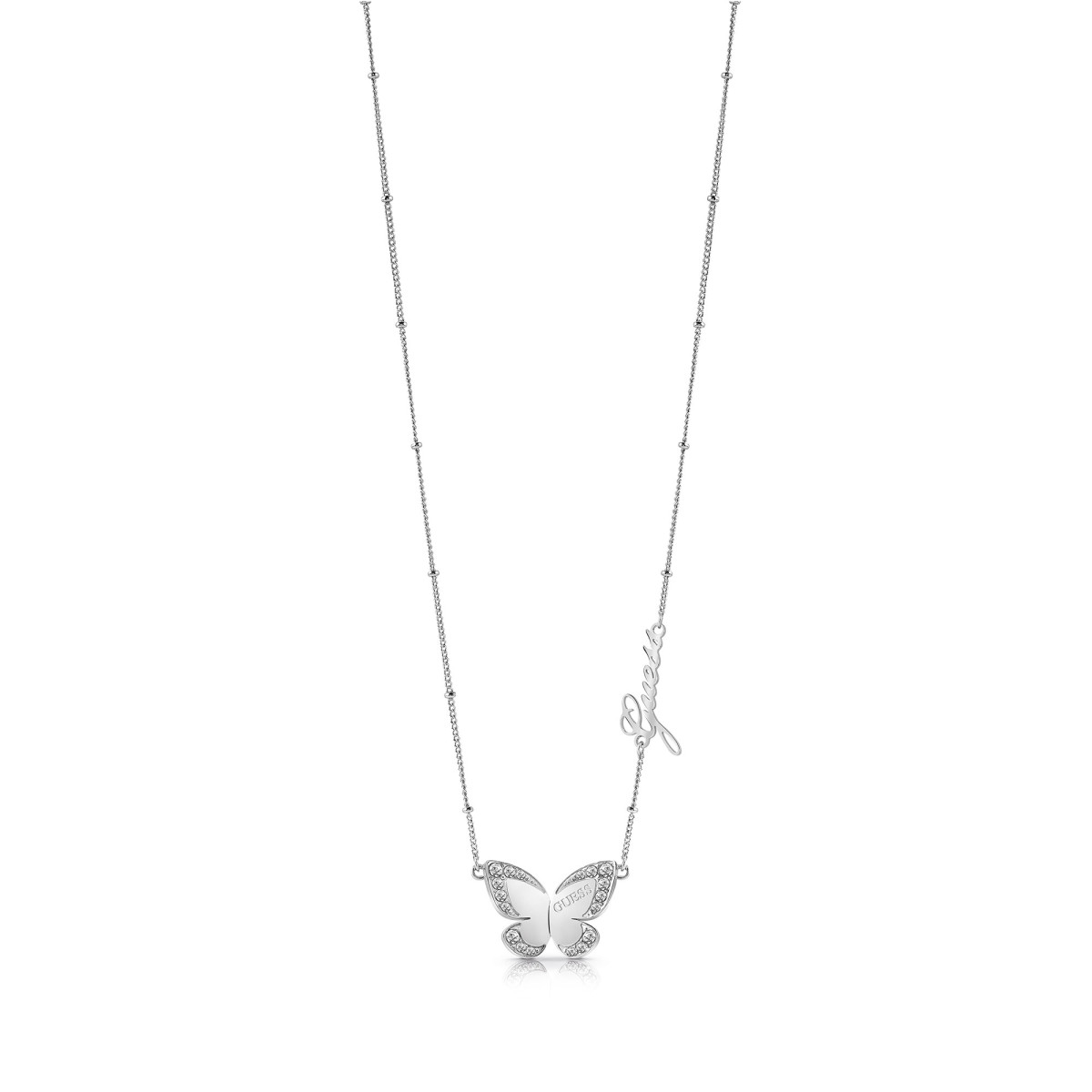 Collier Guess "Love butterfly" Acier rhodié - UBN78024