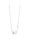 Collier "Endless love" Acier rhodiÃ©