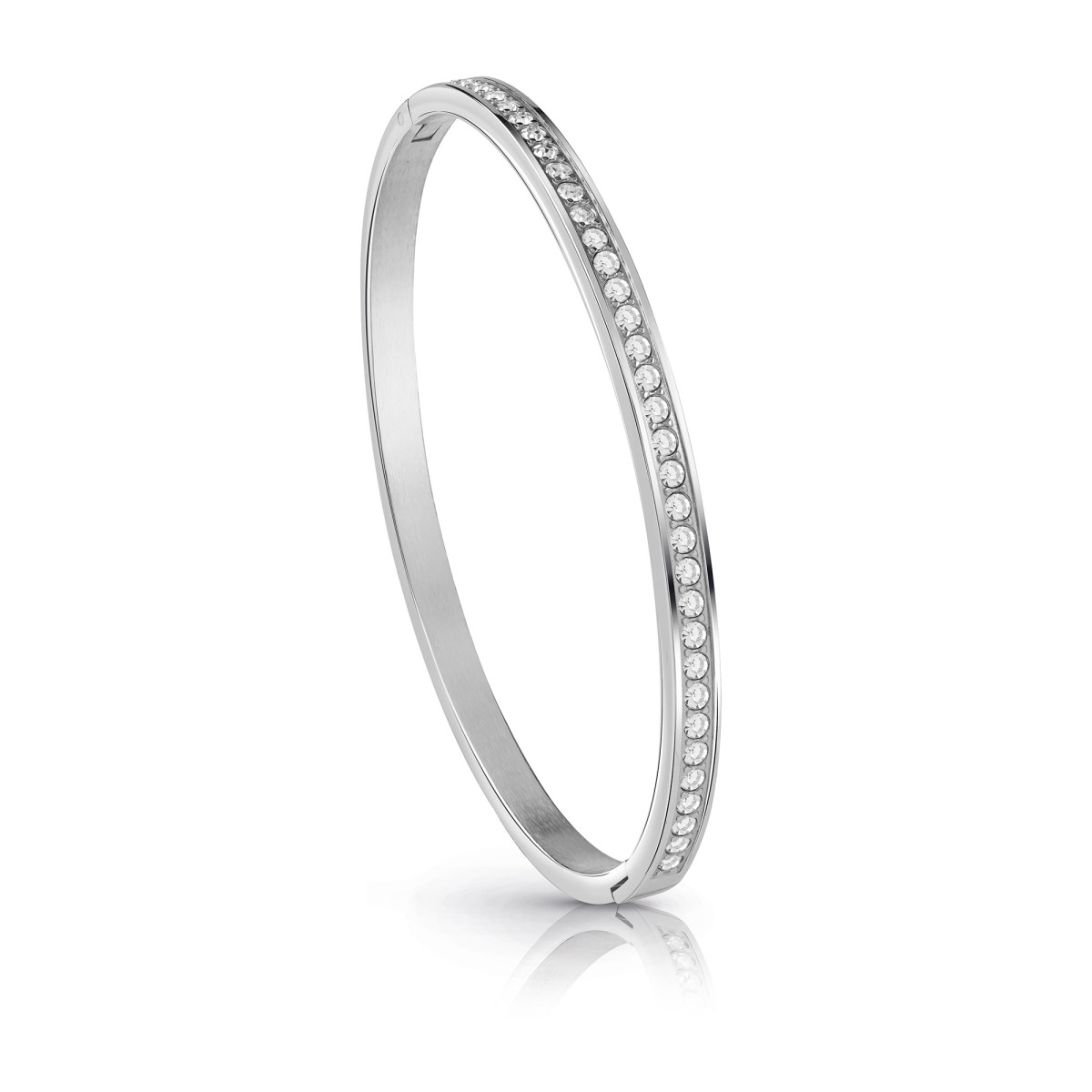 Jonc Guess "All around Guess" Acier rhodié Jonc Guess "All around Guess" Acier rhodié - UBB28133-S