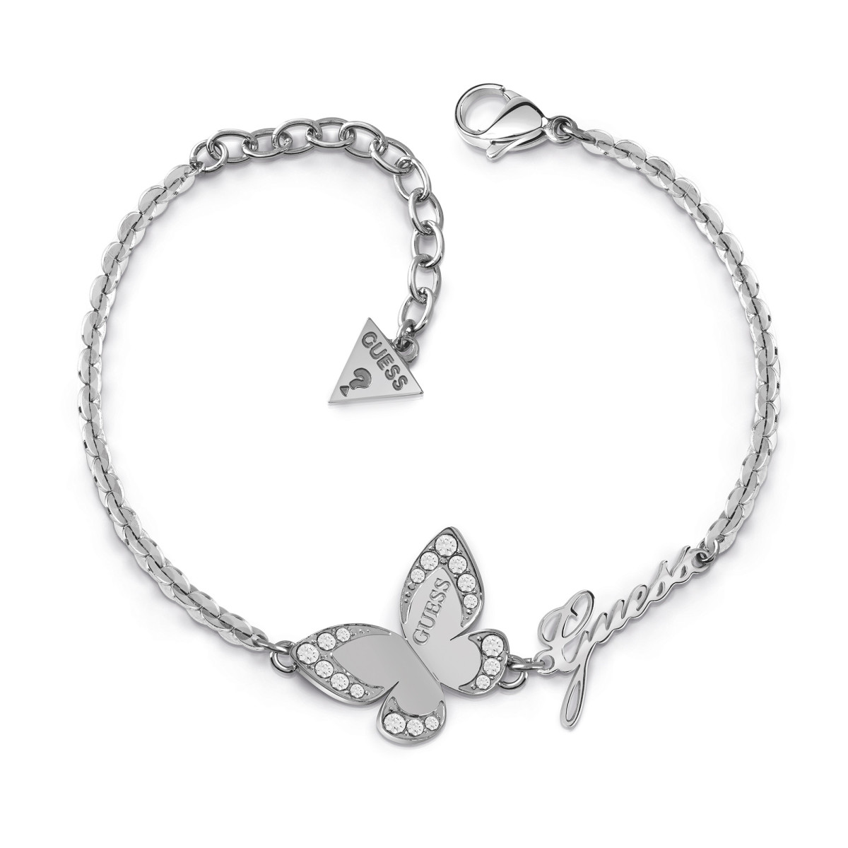 Bracelet Guess "Love butterfly" Acier rhodié - UBB78049-S