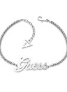 Bracelet Guess "Logo power" Acier rhodiÃ©