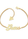 Bracelet Guess "Logo power" Acier dorÃ©