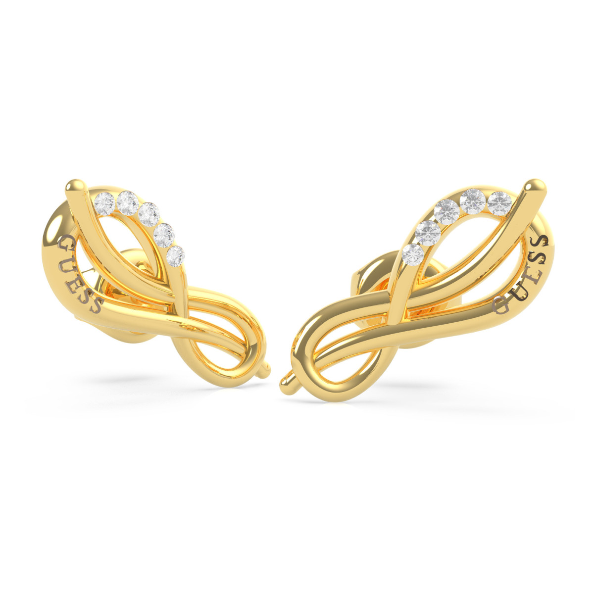 Boucles d'oreilles Guess "Eternal love" Acier doré - UBE20084