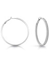 Boucles d'oreilles Guess "All around Guess" Acier rhodiÃ©