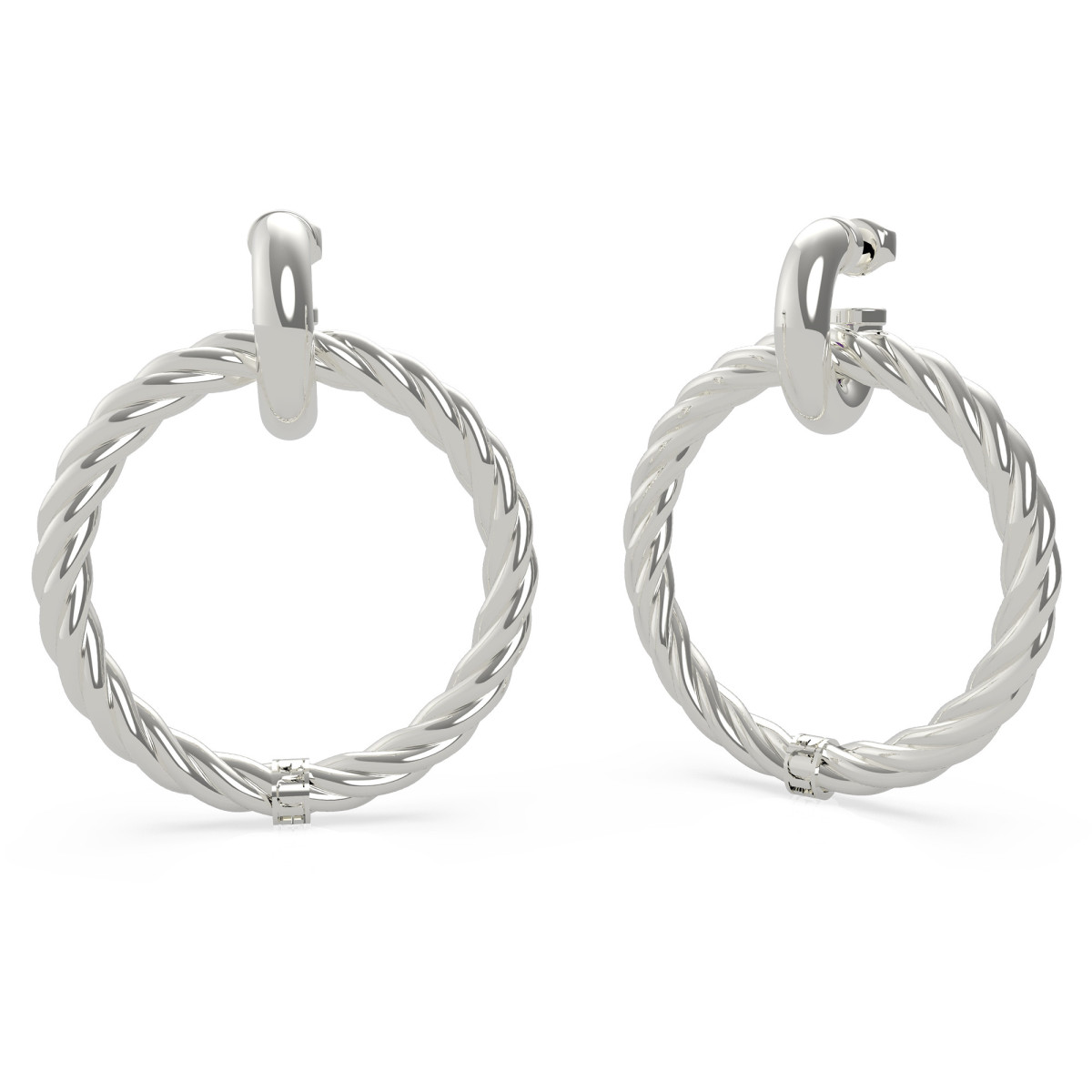 Boucles d'oreilles Guess "Let's get loud" Acier rhodié - UBE70010