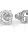 Boucles d'oreilles Guess "G multi chain" Acier rhodiÃ©