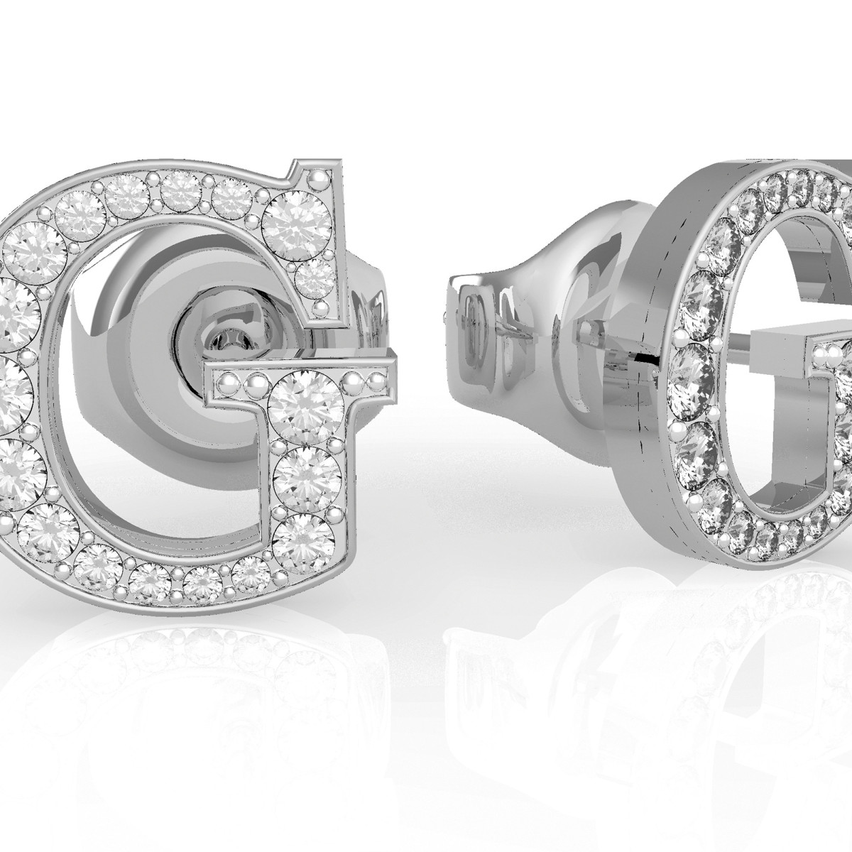 Boucles d'oreilles Guess "G multi chain" Acier rhodié Boucles d'oreilles Guess "G multi chain" Acier rhodié - UBE79109