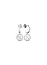 Boucles d'oreilles "Pure light" Acier rhodié