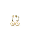 Boucles d'oreilles "Pure light" Acier doré