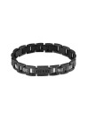 Bracelet "Guess héro" Acier noir