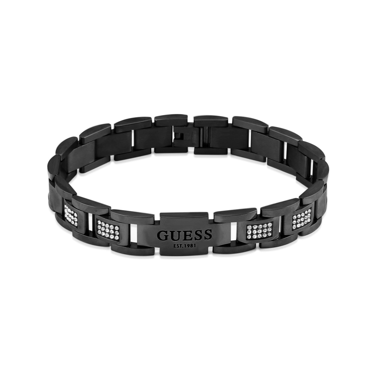 Bracelet "Guess héro" Acier noir Bracelet "Guess héro" Acier noir - UMB20008