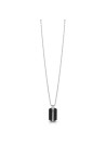 Collier Guess "Man identity" Acier plaque bicolore
