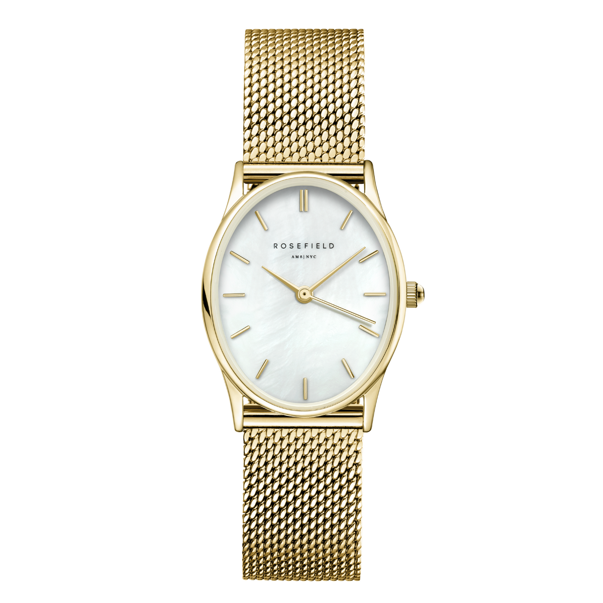 Montres Rosefield Femme "Oval" Quartz - Boîtier métal doré Montre Rosefield Femme "Oval" Quartz - Boîtier métal doré - OWGMG-OV10