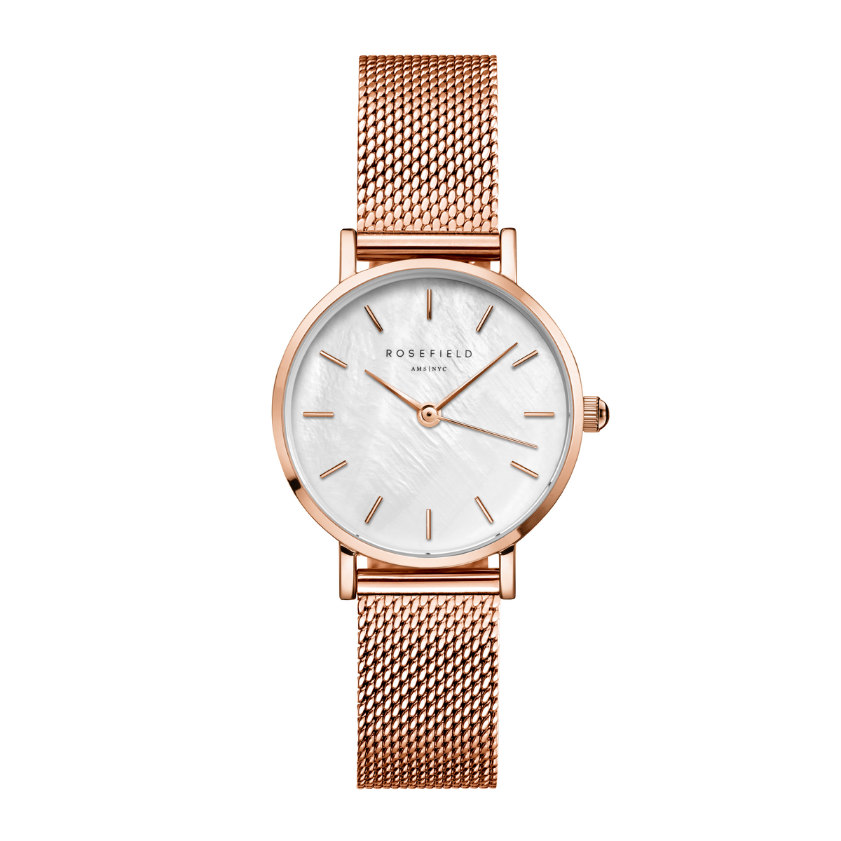 Montres Rosefield Femme "Small Edit" Quartz - Boîtier métal doré rose Montre Rosefield Femme "Small Edit" Quartz - Boîtier métal doré rose - 26WR-265