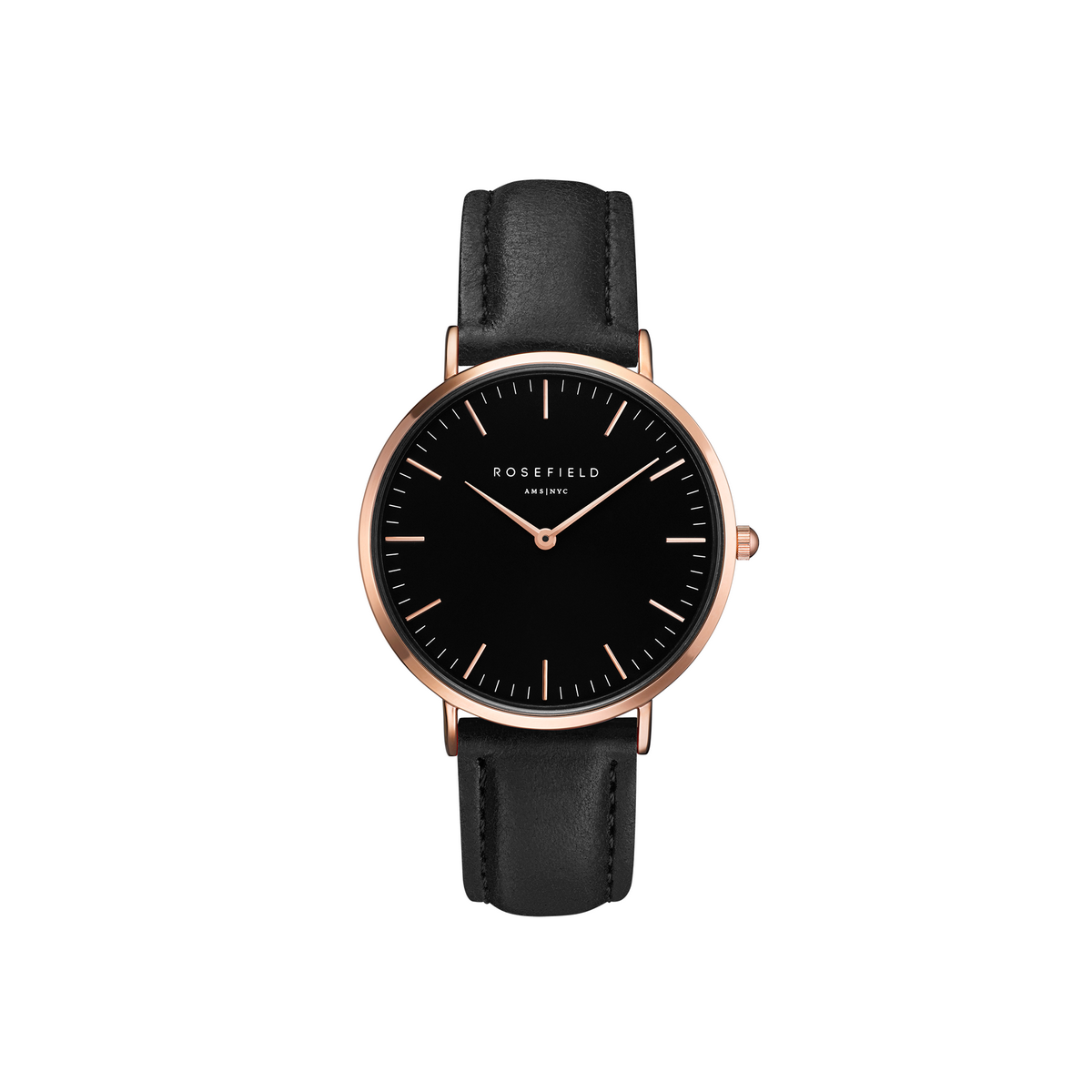 Montres Rosefield Femme "The Bowery" Quartz - Boîtier métal doré rose Montre Rosefield Femme "The Bowery" Quartz - Boîtier métal doré rose - BBBR-B11