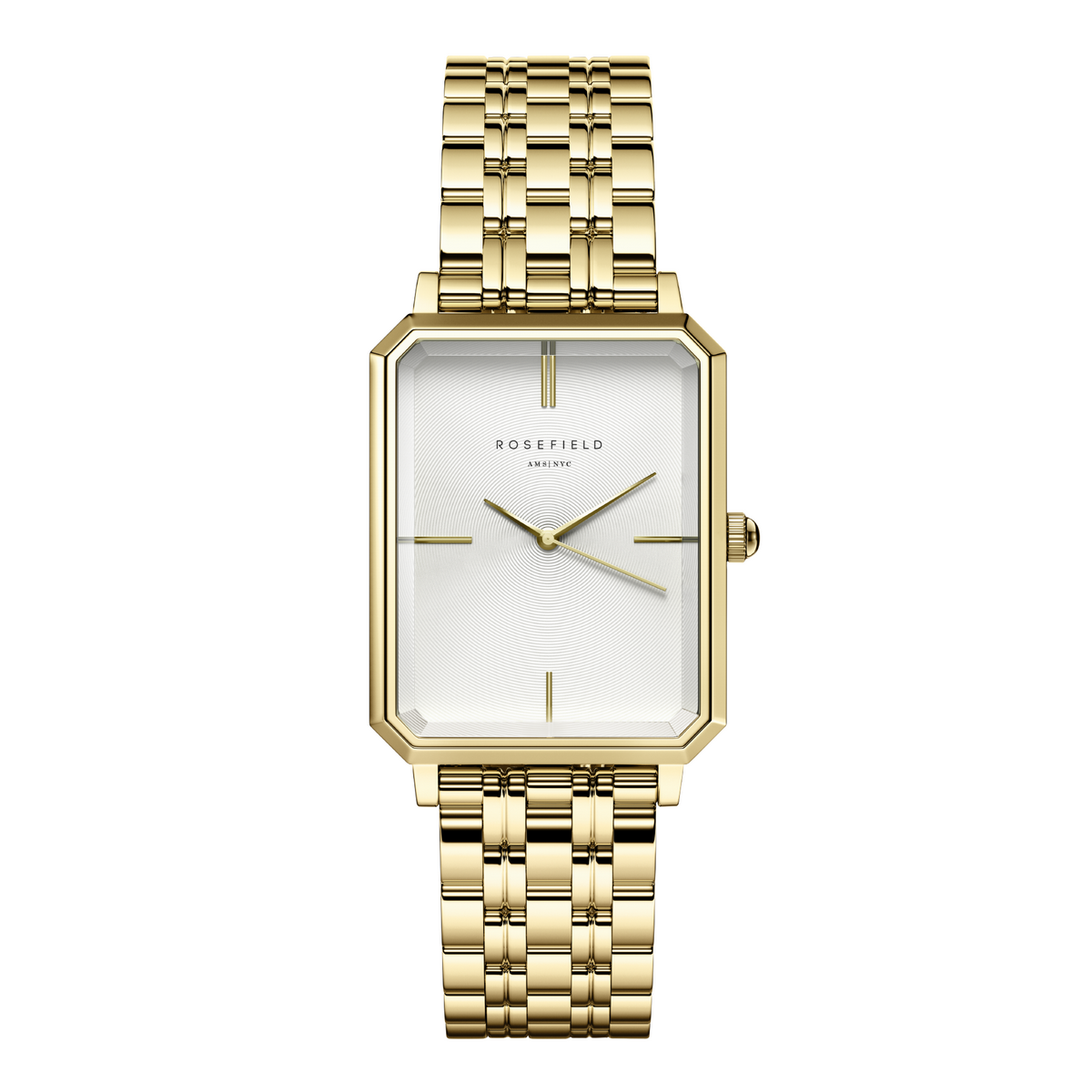 Montres Rosefield Femme "Octagon" Quartz - Boîtier métal doré Montre Rosefield Femme "Octagon" Quartz - Boîtier métal doré - OCWSG-O40