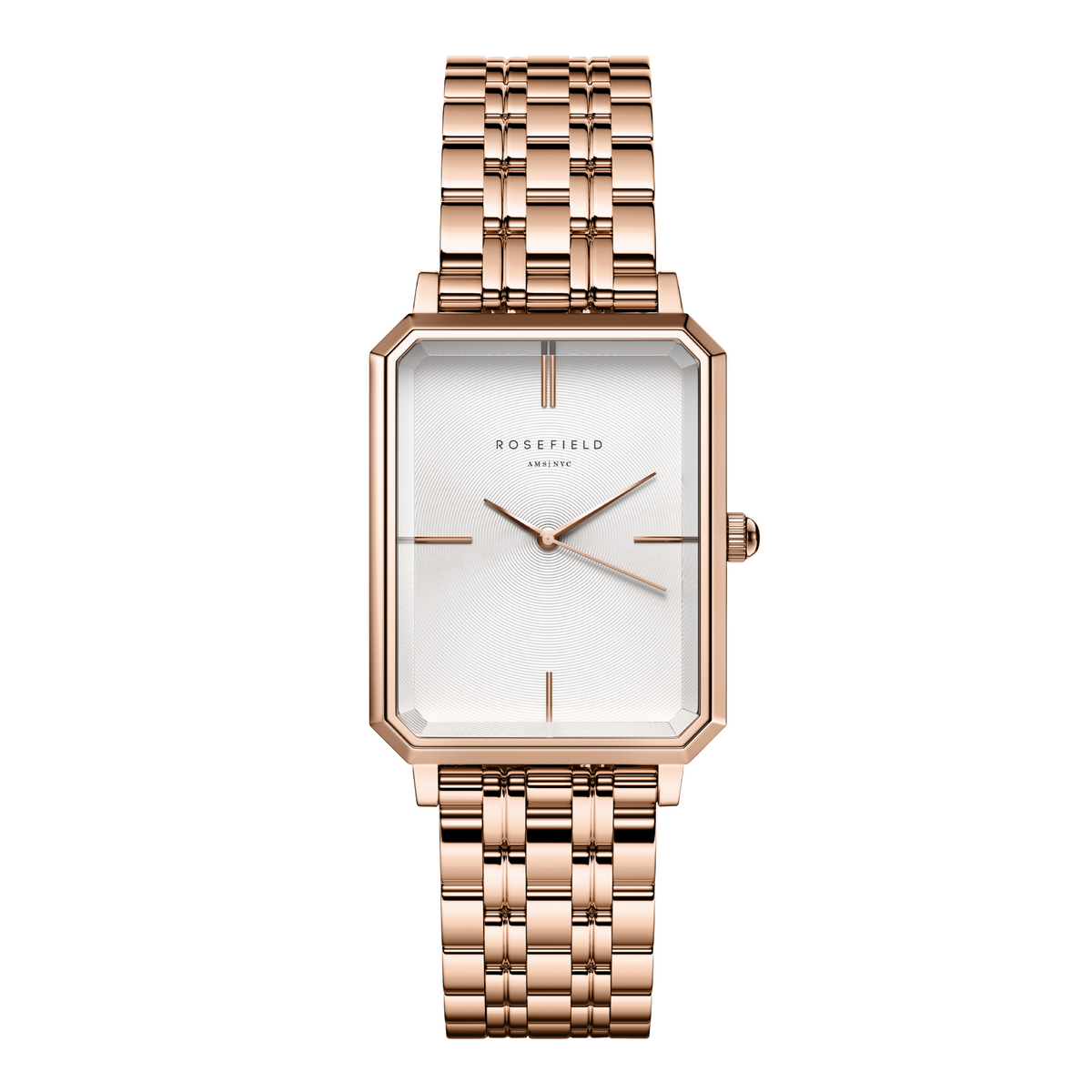 Montres Rosefield Femme "Octagon" Quartz - Boîtier métal doré rose Montre Rosefield Femme "Octagon" Quartz - Boîtier métal doré rose - OCWSRG-O42