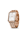 Montres Rosefield Femme "Octagon" Quartz - Boîtier métal doré rose