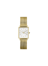 Montres Rosefield Femme "The Boxy XS" Quartz - Boîtier métal doré