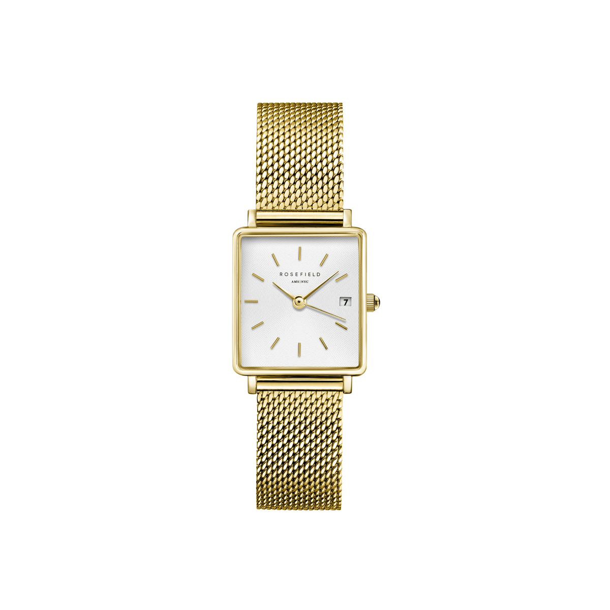 Montres Rosefield Femme "The Boxy XS" Quartz - Boîtier métal doré Montre Rosefield Femme "The Boxy XS" Quartz - Boîtier métal doré - QMWMG-Q039
