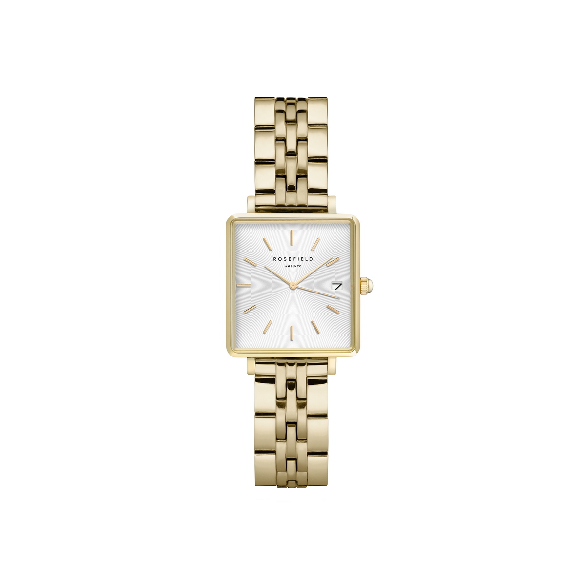 Montres Rosefield Femme "The Boxy XS" Quartz - Boîtier métal doré Montre Rosefield Femme "The Boxy XS" Quartz - Boîtier métal doré - QMWSG-Q021