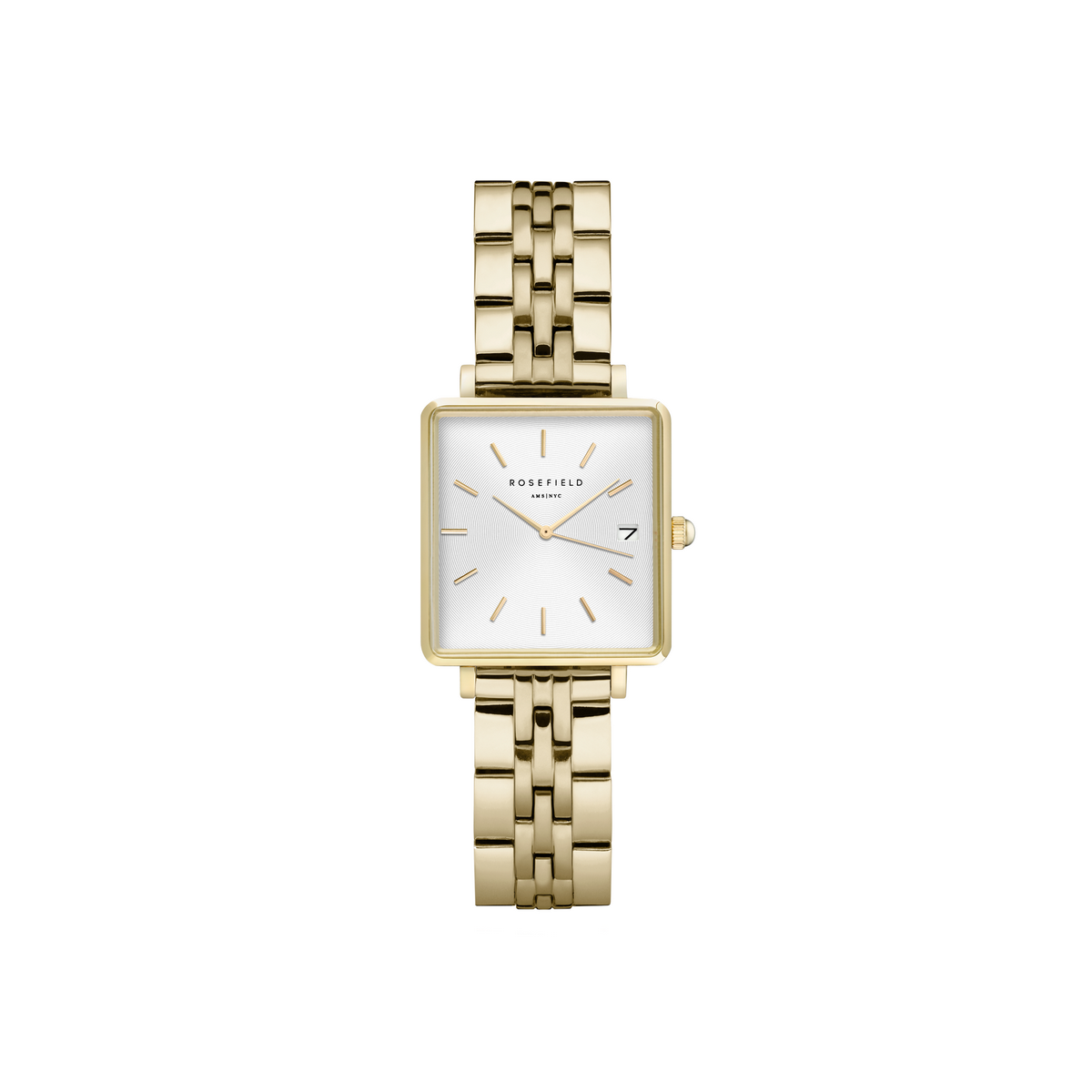 Montre Rosefield Femme "The Boxy XS" Quartz - Boîtier métal doré - QMWSG-Q021