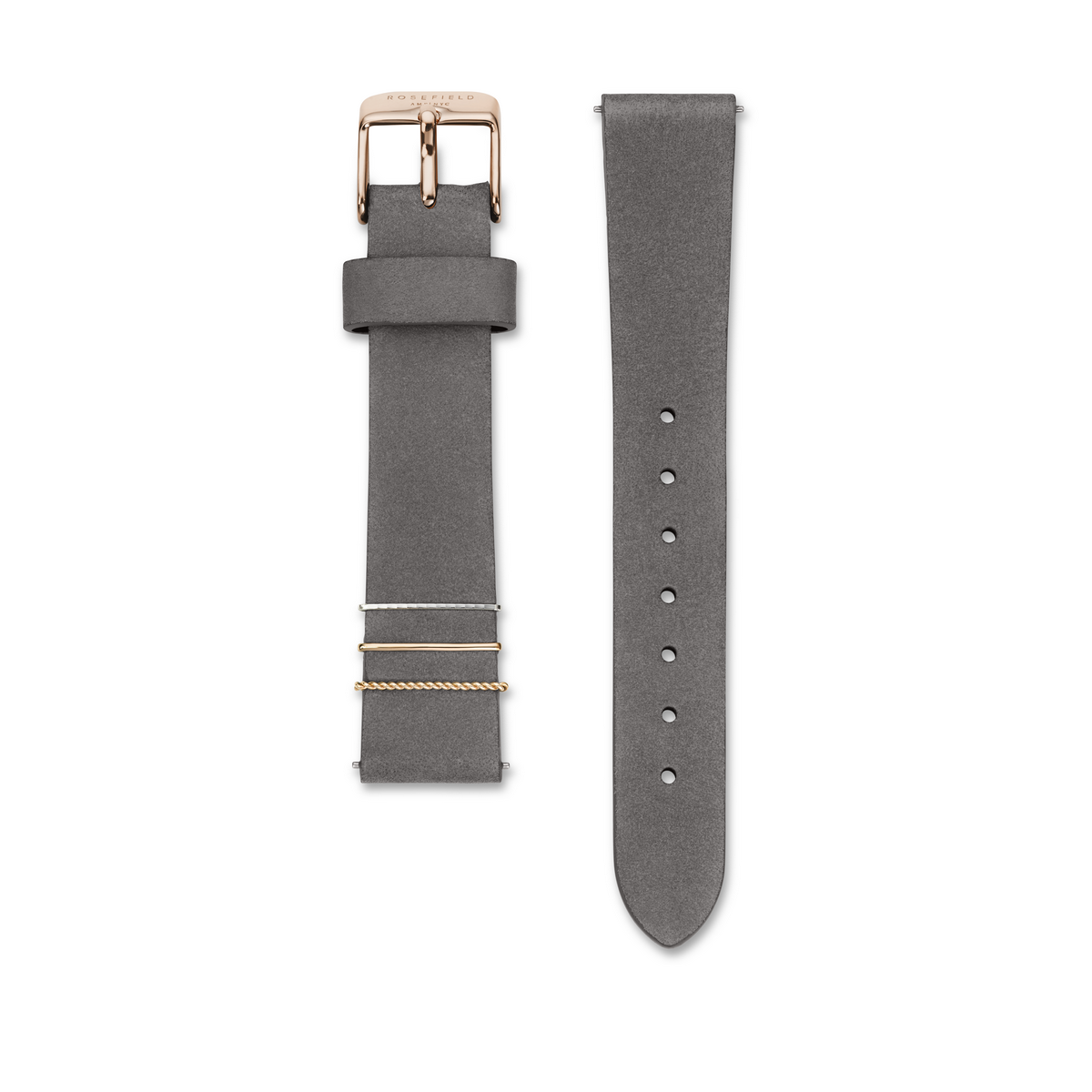 Montres Rosefield Femme "The Boxy" Quartz - Boîtier métal doré rose Montre Rosefield Femme "The Boxy" Quartz - Boîtier métal doré rose - QWGR-Q12