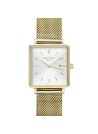 Montres Rosefield Femme "The Boxy" Quartz - Boîtier métal doré