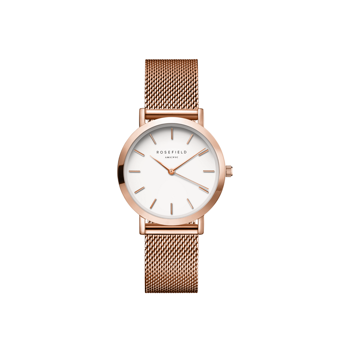 Montre Rosefield Femme "The Tribeca" Quartz - Boîtier métal doré rose - TWR-T50