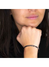 "CARPE DIEM" bracelet jonc argenté à message
