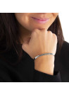 "JE T'AIME MAMAN" bracelet jonc argenté à message