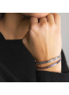 "MEILLEURE SOEUR DU MONDE" bracelet jonc argenté à message