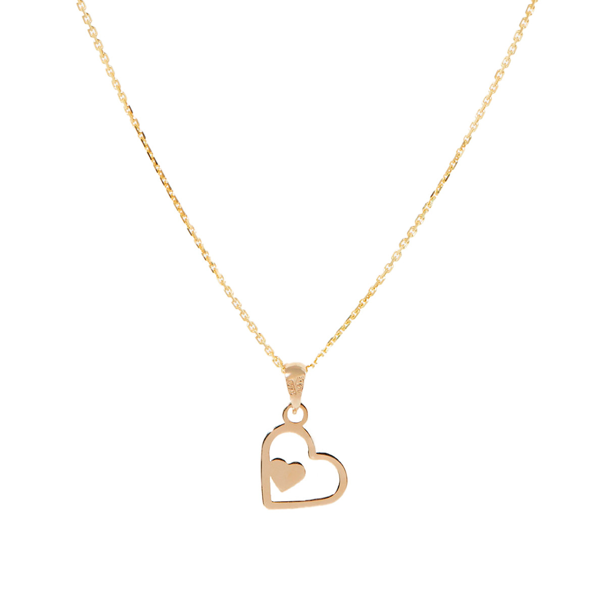 Pendentif "Cœur coeur" Or Jaune Pendentif "Épervier" Or jaune