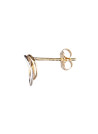 Boucles d'oreilles or bicolore "Croisade"