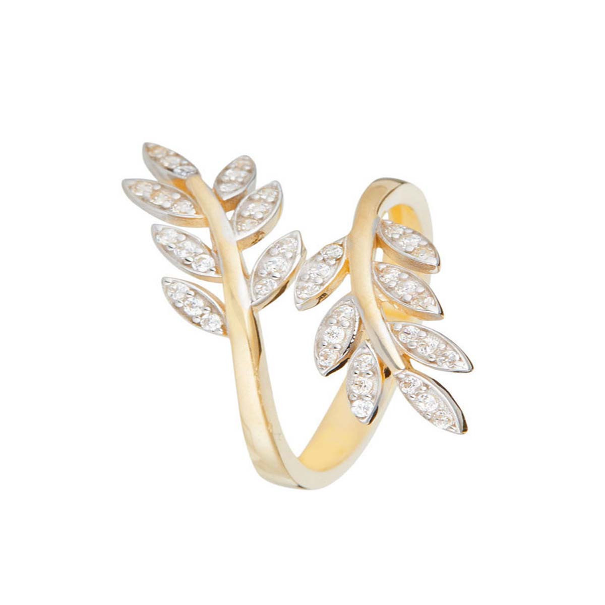 Bague "Feuille d'or " Or Jaune 375/1000 Bague "Équanimité" Or jaune