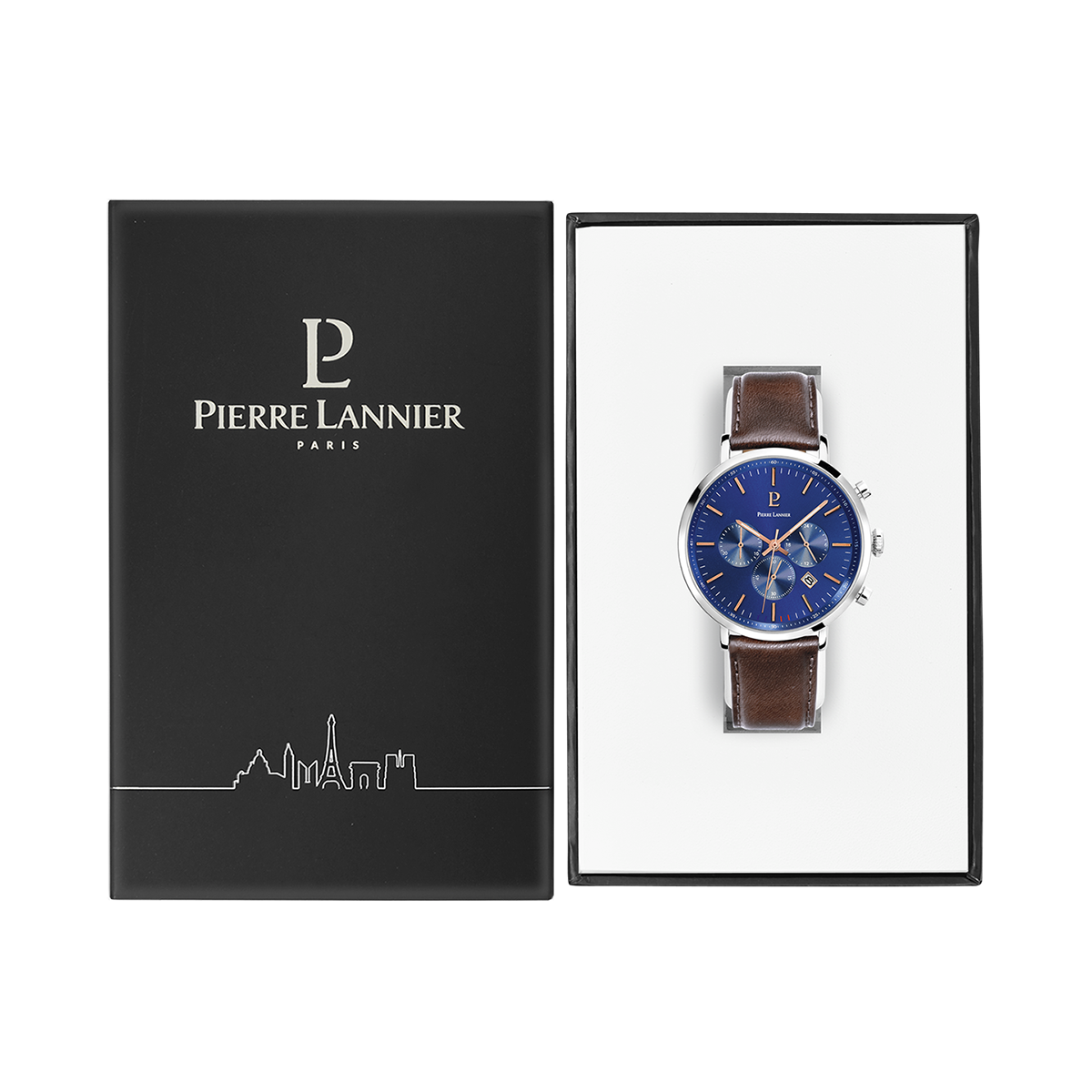 Montre Pierre Lannier Baron Homme Bleu - 221F164