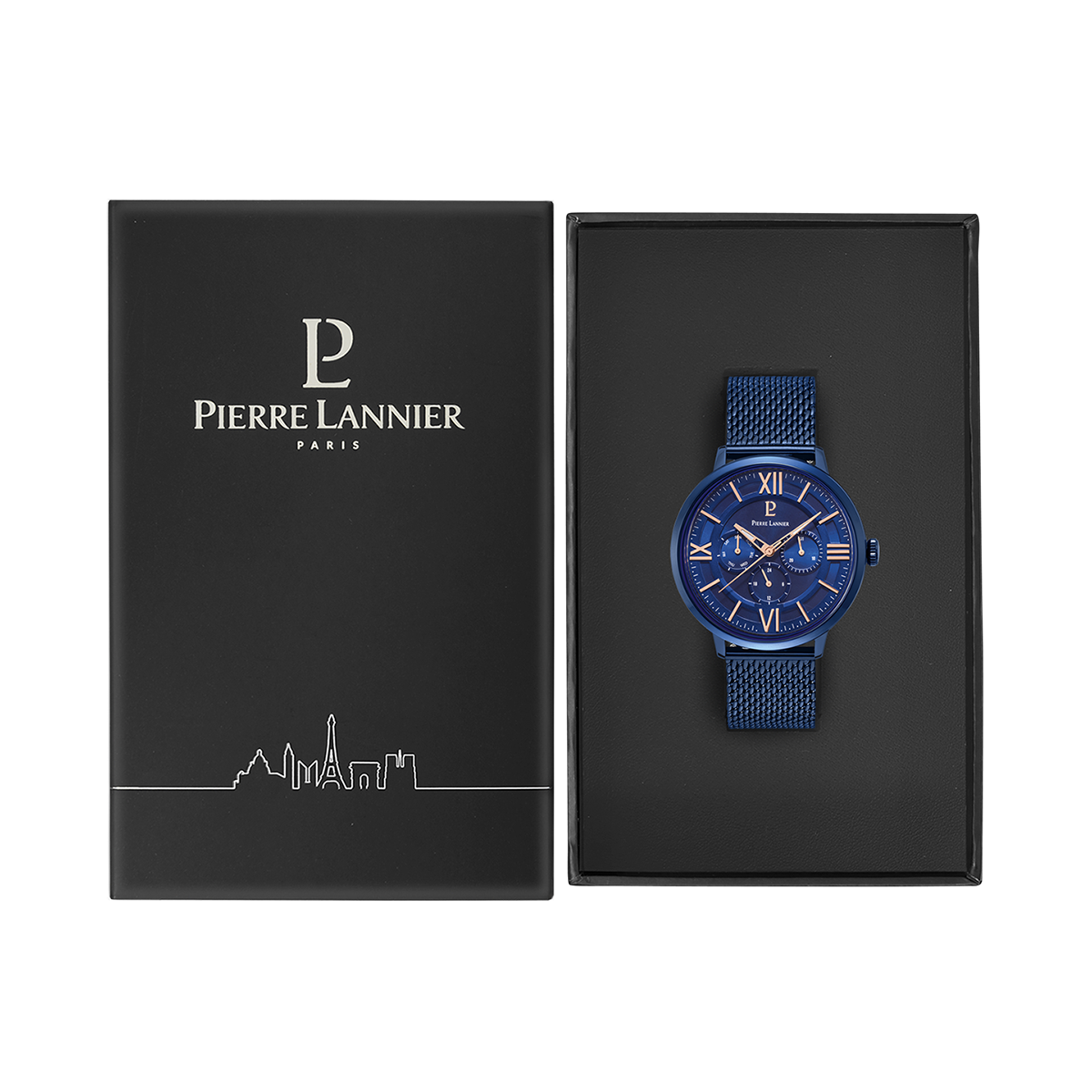 Montre Pierre Lannier Beaucour Homme Bleu - 255F466