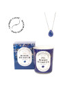 Bonne Humeur - Bougie Frangance Jasmin et Collier Argenté Lapis Lazuli