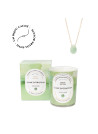 Concentration - Bougie Frangance Menthe et Collier Doré Aventurine