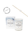 Detox - Bougie Frangance Citron et Bracelet Doré Crystal De Roche