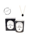 Self Control - Bougie Frangance Bois De Santal et Collier Doré Onyx