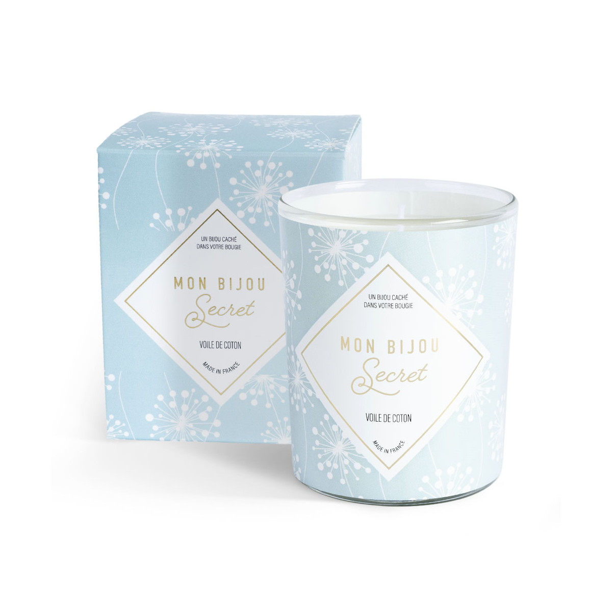 Bougie Bijou Bracelet argenté - Parfum Voile de coton - 40h Bougie Bijou Bracelet argenté - Parfum Voile de coton - 40h