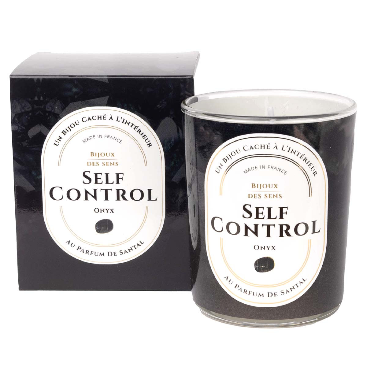 Self Control - Bougie Fragrance Bois De Santal et Collier Argenté Onyx