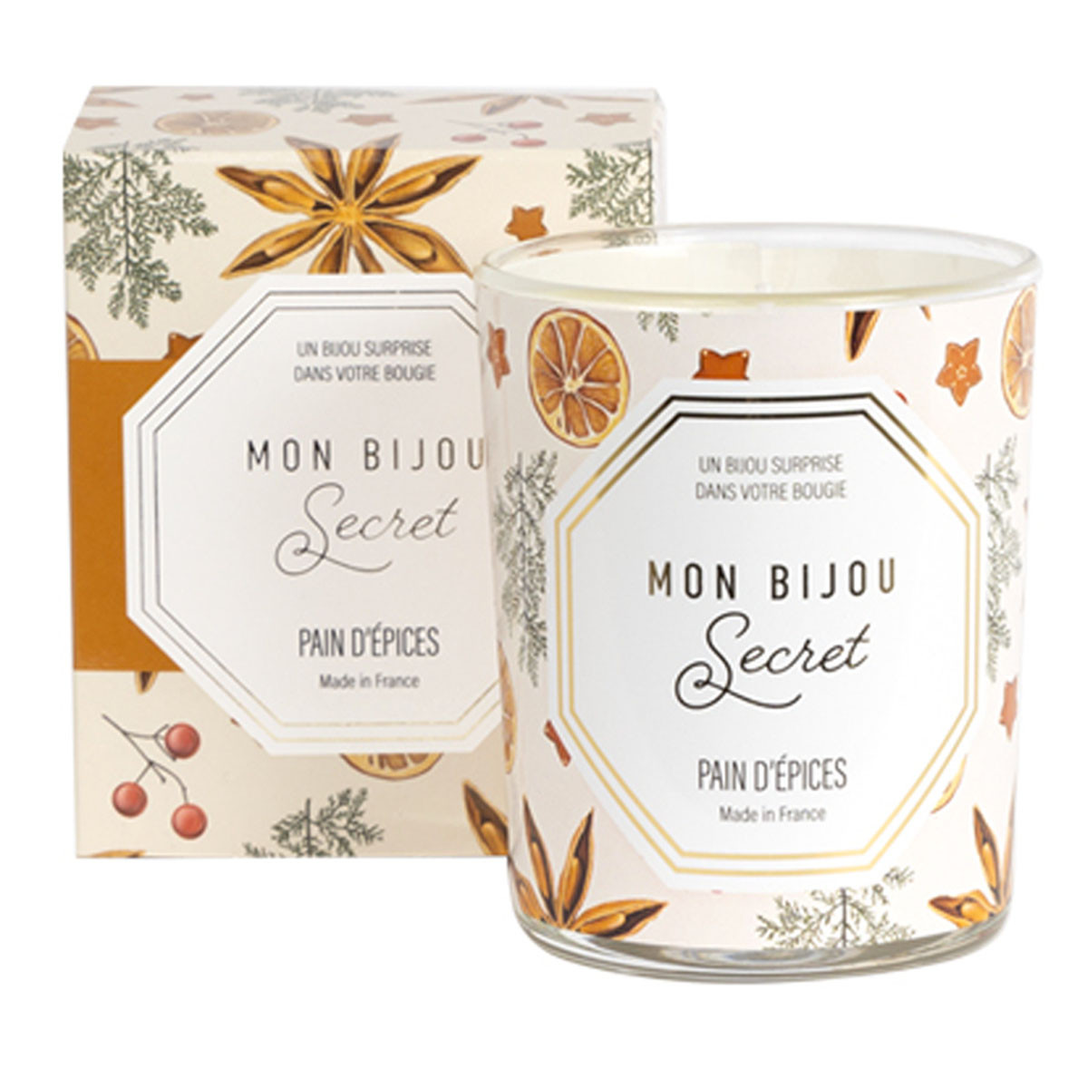 Bougie Bijou Bracelet doré - Parfum Pain d'épices - 40h Bougie bijou PAIN D'EPICES Bracelet doré
