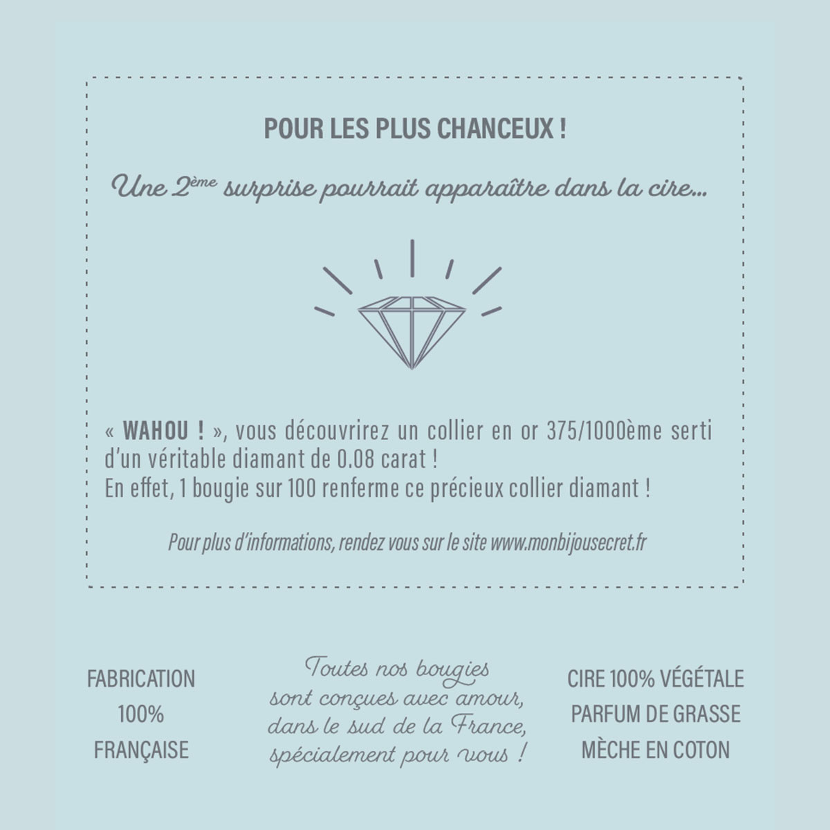 Bougie Bijou Bracelet argenté - Parfum Voile de coton - 40h Bougie Bijou Bracelet argenté - Parfum Voile de coton - 40h