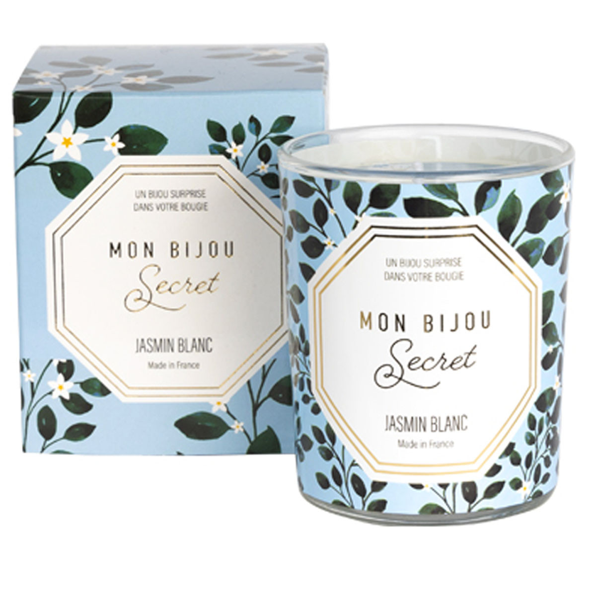 Bougie Bijou Collier argenté - Parfum Jasmin - 40h Bougie bijou JASMIN Collier argenté