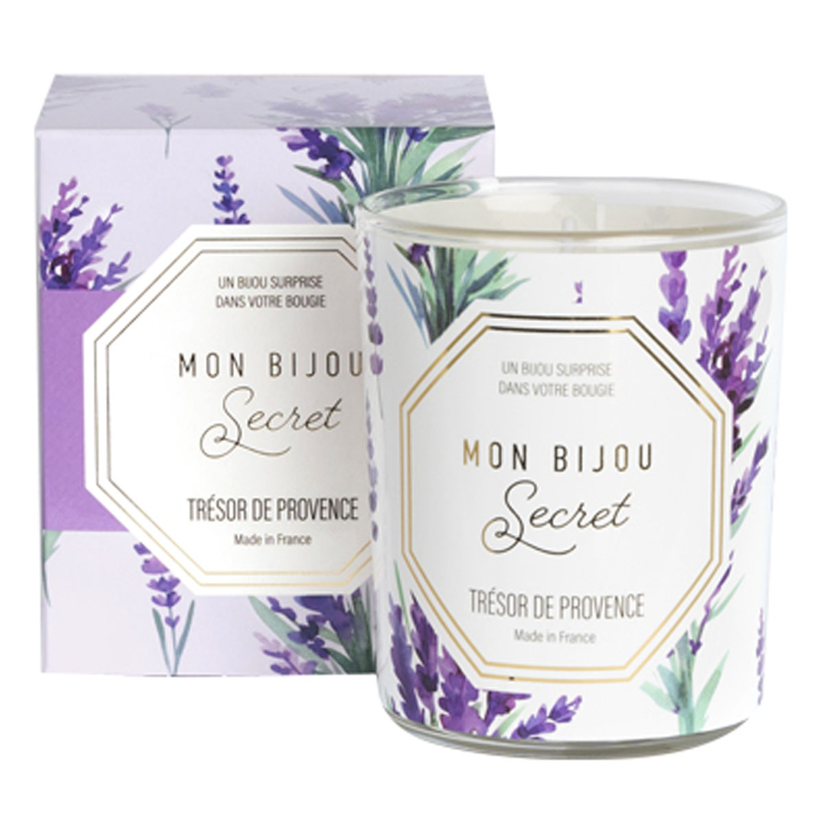Bougie Bijou Bracelet argenté - Parfum Lavande - 40h Bougie Bijou Bracelet argenté - Parfum Lavande - 40h